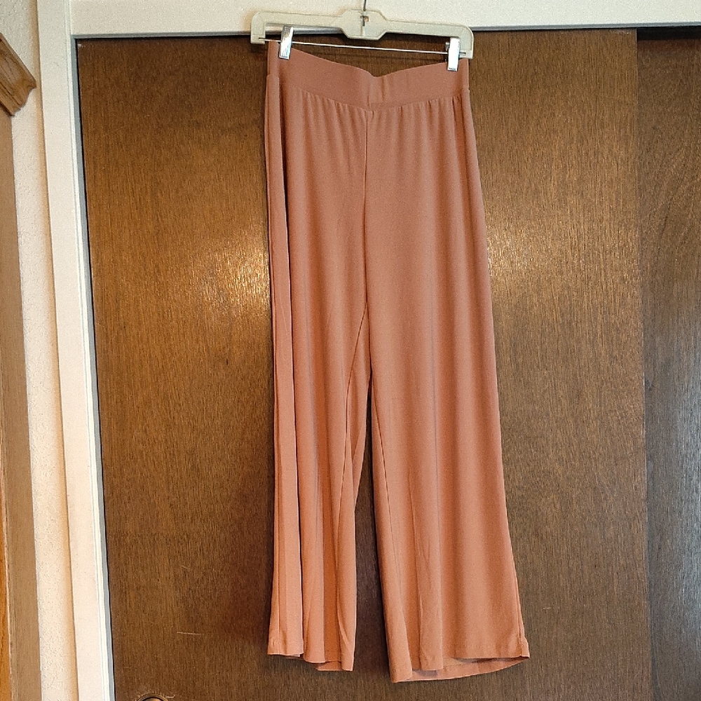 Camel Colored Flair Pants, Short Length